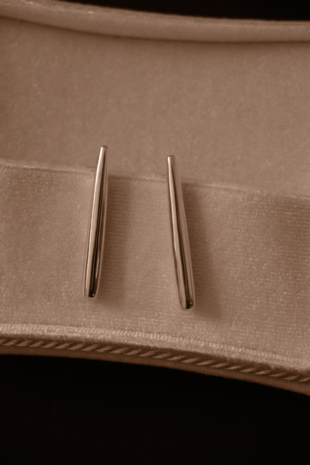 Uma Legorreta Bar Earrings Pair close up