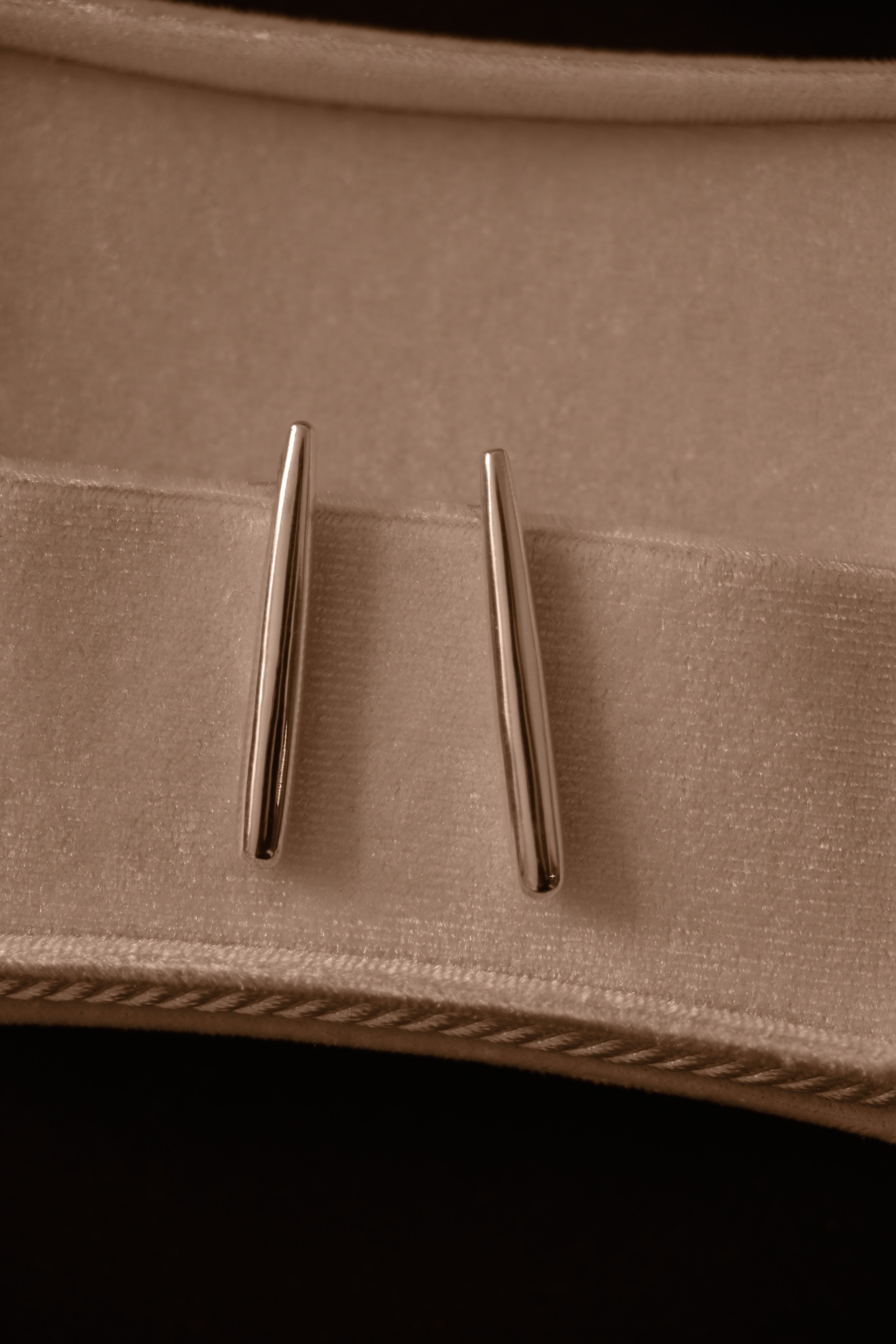Uma Legorreta Bar Earrings Pair close up