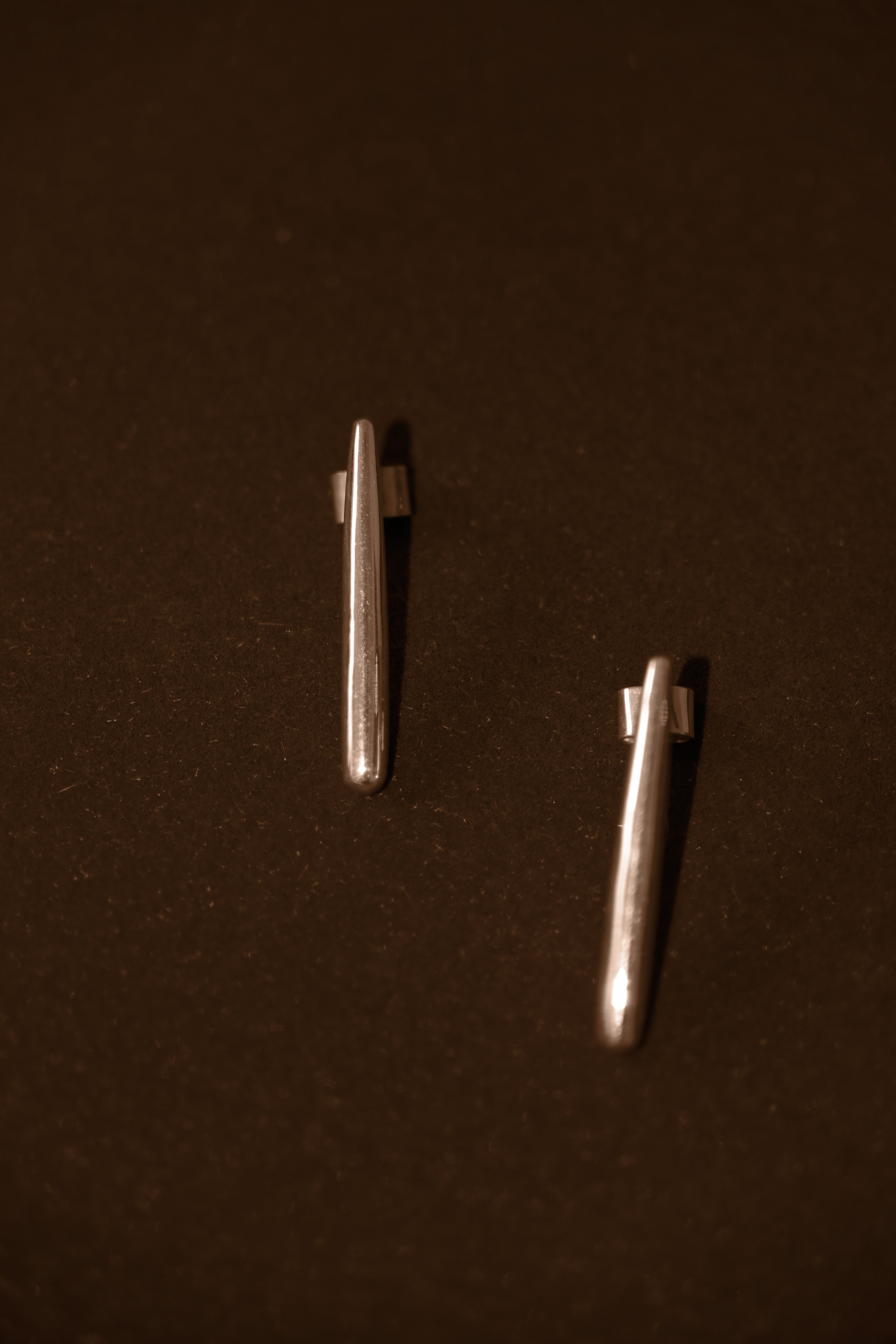 Uma Legorreta Bar Earrings Pair Top View